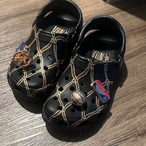 Crocs classic clog NBA All-star Black and Gold Shoes